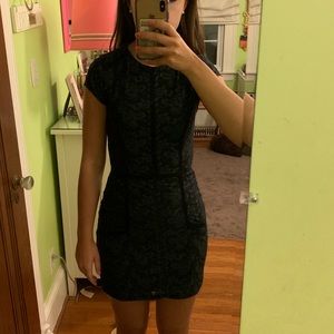 Parker Blue and black bodycon dress